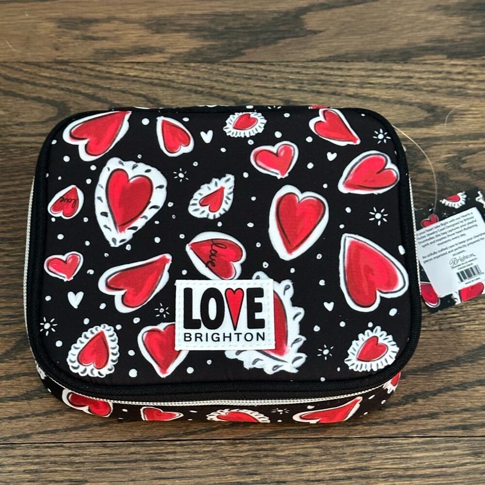 Brighton Hearts A Flutter Travel Jewelry Case NWT